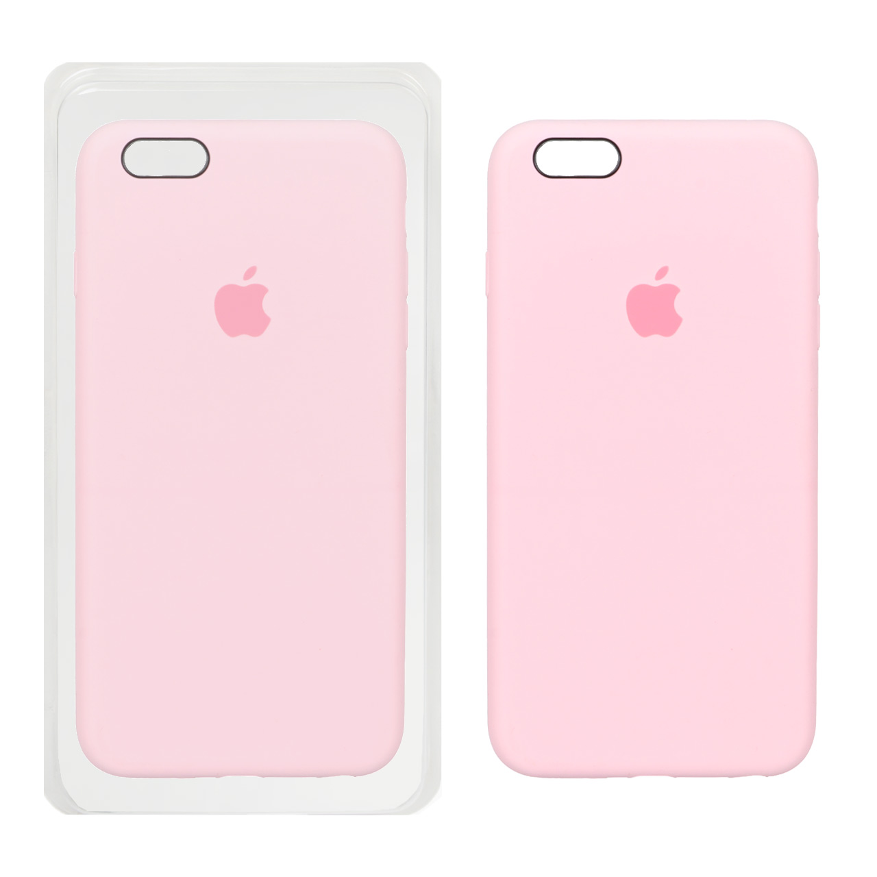 قاب سیلیکونی پاک کنی اورجینال Apple iPhone 6 Plus / iPhone 6s Plus - صورتی (پک اصلی)