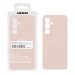 قاب سیلیکونی پاک کنی اورجینال درجه یک Samsung Galaxy S24 FE - کرم نارنجی (پک دار)