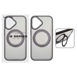 قاب اورجینال Magic Mask استند چرخشی Magsafe مدل Apple iPhone 16 - خاکستری (پک دار)