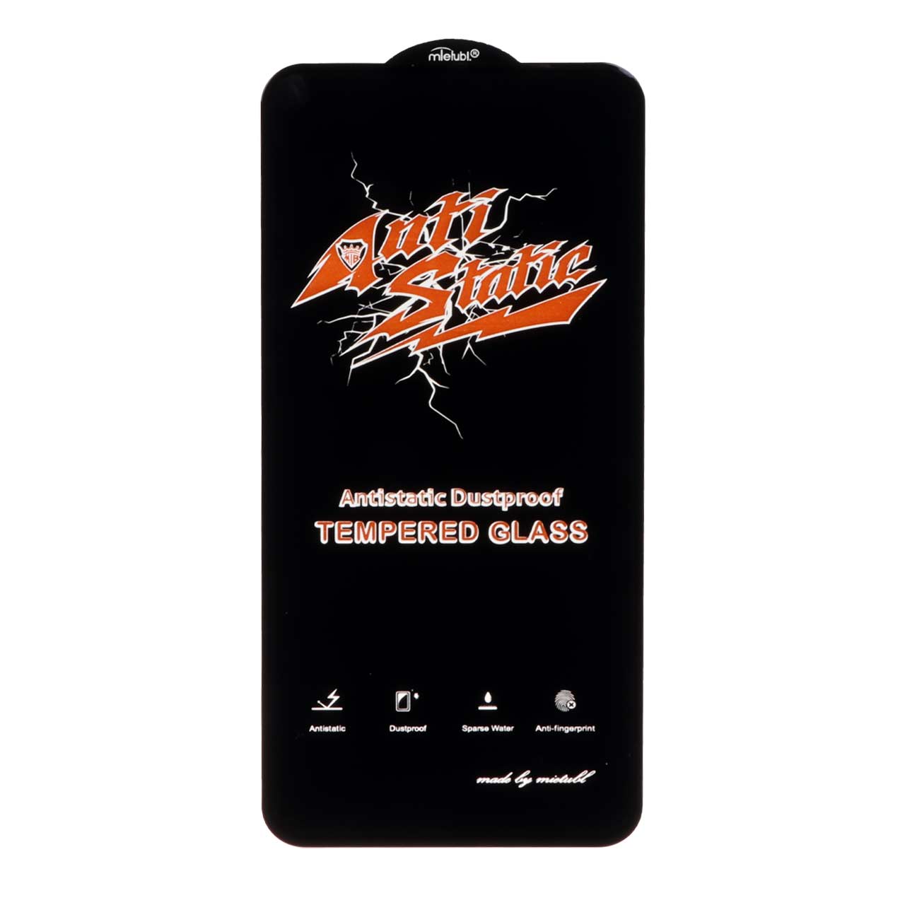 محافظ صفحه نمایش شیشه ای Full Cover Anti Static Mietubl مدل Samsung Galaxy S25 FE / S24 FE / A57 / A37 / A56 / A36 - مشکی (بدون پک)