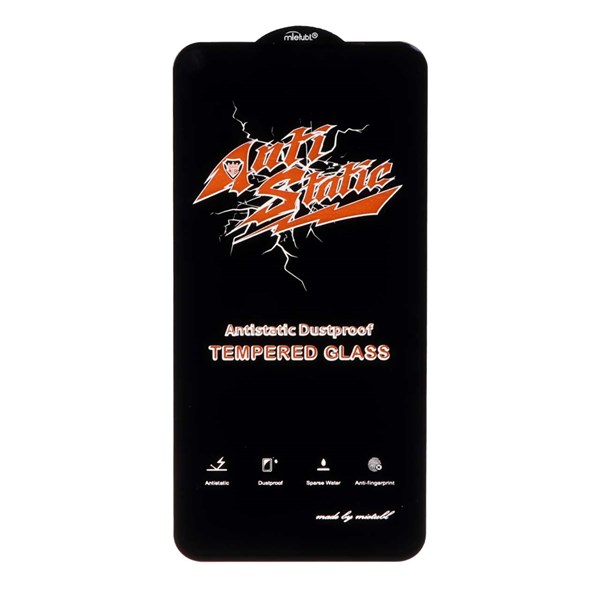 محافظ صفحه نمایش شیشه ای Full Cover Anti Static Mietubl مدل Samsung Galaxy S25 FE / S24 FE / A57 / A37 / A56 / A36 - مشکی (بدون پک)