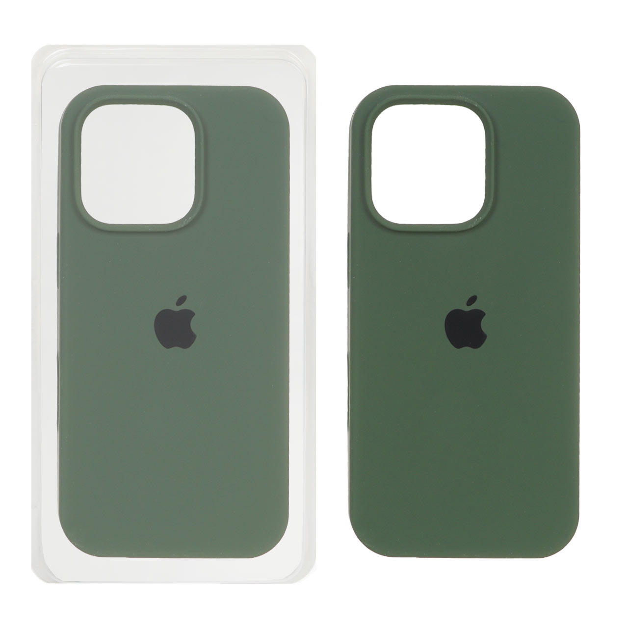 قاب سیلیکونی پاک کنی اورجینال Apple iPhone 16 Pro - سبز تیره (پک اصلی )