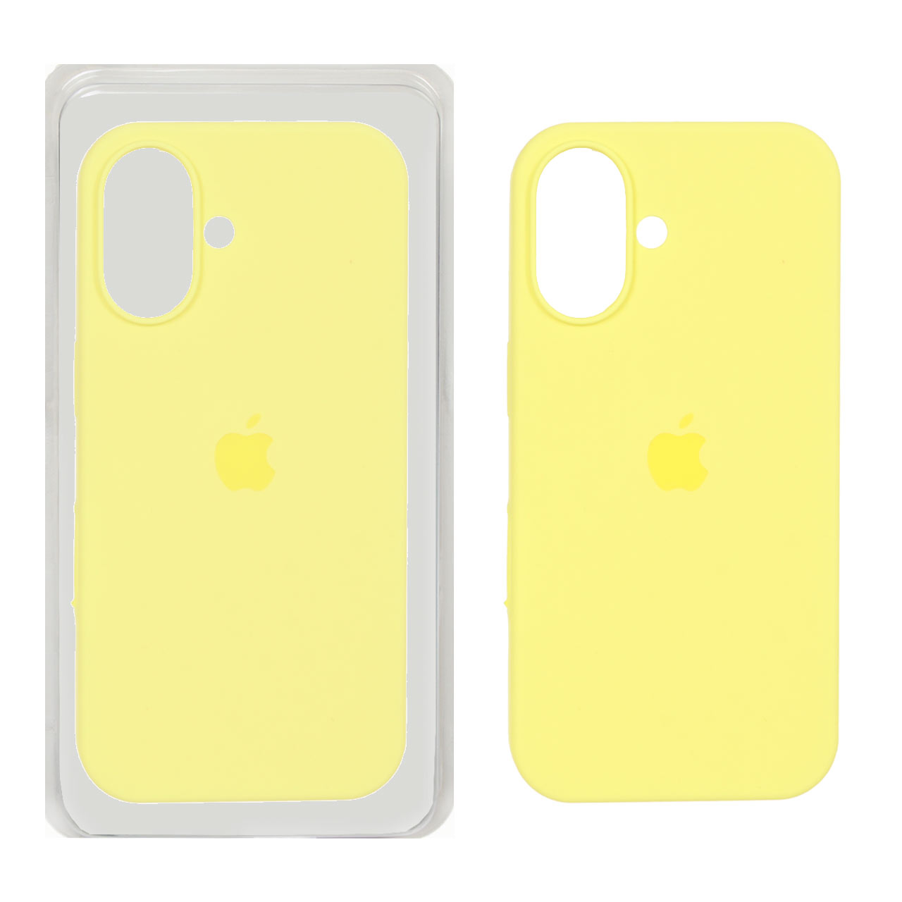 قاب سیلیکونی پاک کنی اورجینال Apple iPhone 16 - لیمویی (پک اصلی )