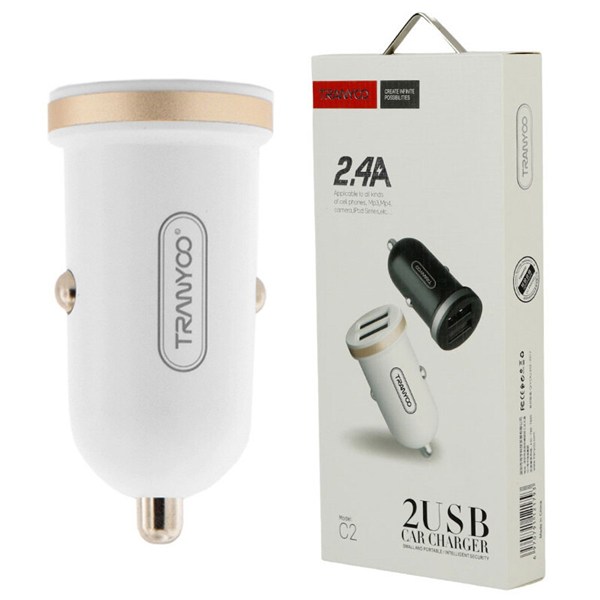 شارژر فندکی Tranyoo C2 2.4A