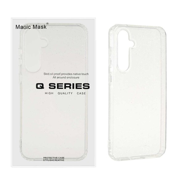 قاب اورجینال پشت سخت شفاف اکلیلی Samsung Galaxy S23 FE (پک دار)