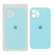 قاب سیلیکونی پاک کنی محافظ لنزدار اورجینال Apple iPhone 12 Pro Max - سبز آبی (پک اصلی)