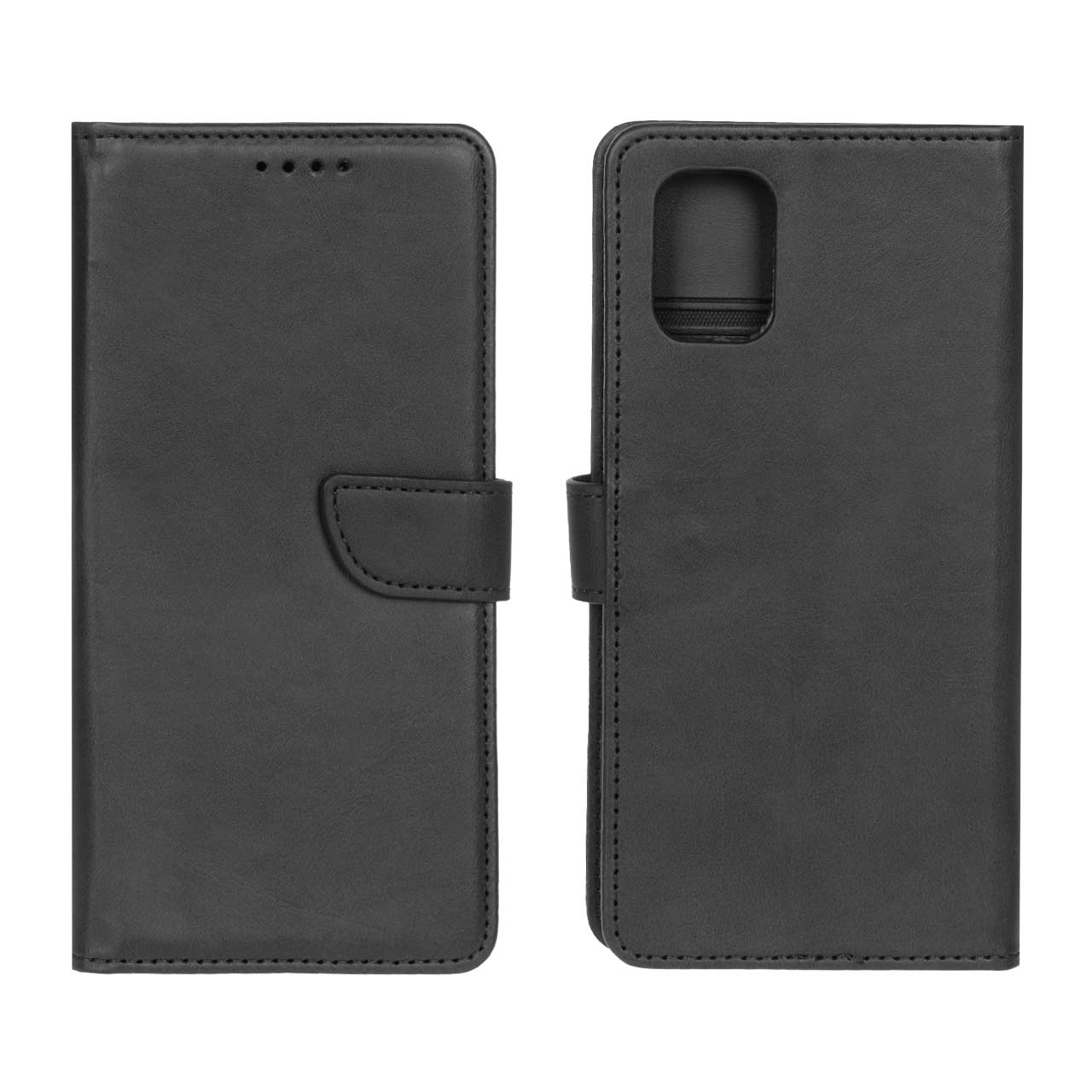 کیف چرمی موبایل مگنتی Samsung Galaxy A71 - مشکی