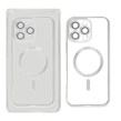 قاب اورجینال الکترواستاتیک Magsafe لنز گلس دار Apple iPhone 16 Pro Max - نقره ای (پک دار)