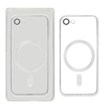 قاب اورجینال الکترواستاتیک Magsafe لنز گلس دار Apple iPhone SE (2020) / iPhone 7 / iPhone 8 - نقره ای (پک دار)