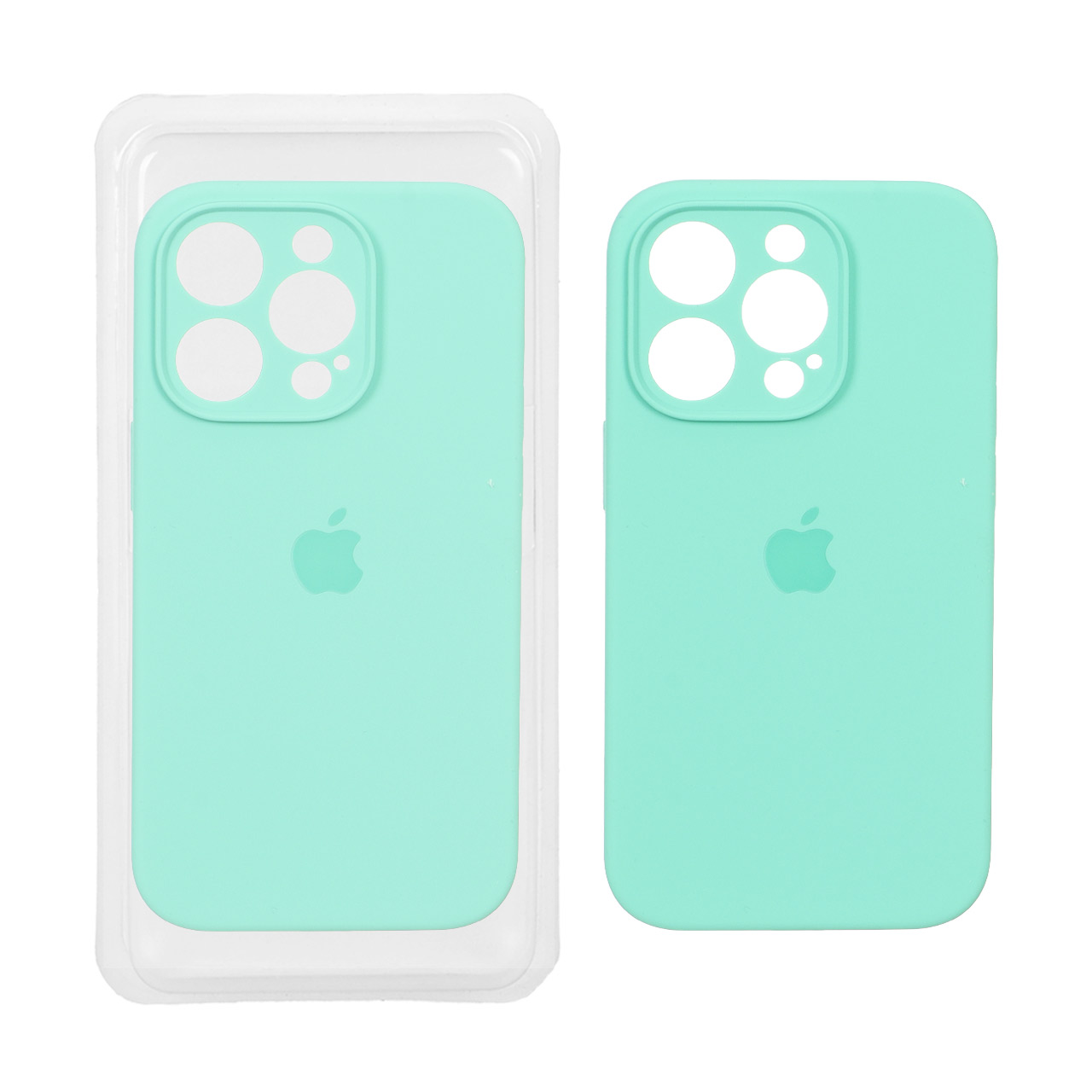 قاب سیلیکونی پاک کنی محافظ لنزدار اورجینال Apple iPhone 14 Pro - سبز روشن (پک اصلی)