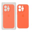 قاب سیلیکونی پاک کنی محافظ لنزدار اورجینال Apple iPhone 14 Pro - نارنجی (پک اصلی)