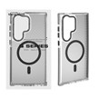 قاب اورجینال Q Series پشت کربن MagSafe مدل Samsung Galaxy S24 Ultra - خاکستری (پک دار)