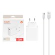 شارژر دیواری 33W فست تک پورت Xiaomi مدل MDY-11-EZ به همراه کابل شارژ Type-C - سفید (گارانتی پارتیان پایا) درجه یک