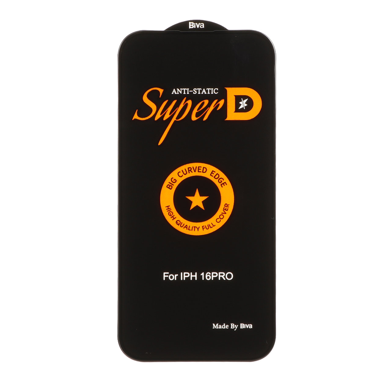 محافظ صفحه نمایش شیشه ای Super D Anti Static Biva مدل Apple iPhone 17 / iPhone 16 Pro (بدون پک)
