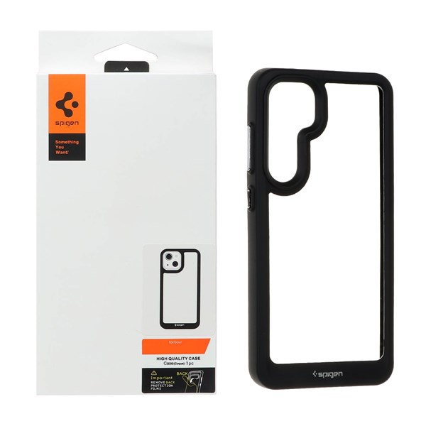 قاب اورجینال Spigen مدل Samsung Galaxy S24 FE - شفاف مشکی