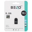 فلش مموری BEXO USB2.0 مدل B-326 ظرفیت 16GB - مشکی (گارانتی داده پردازی آواتک)