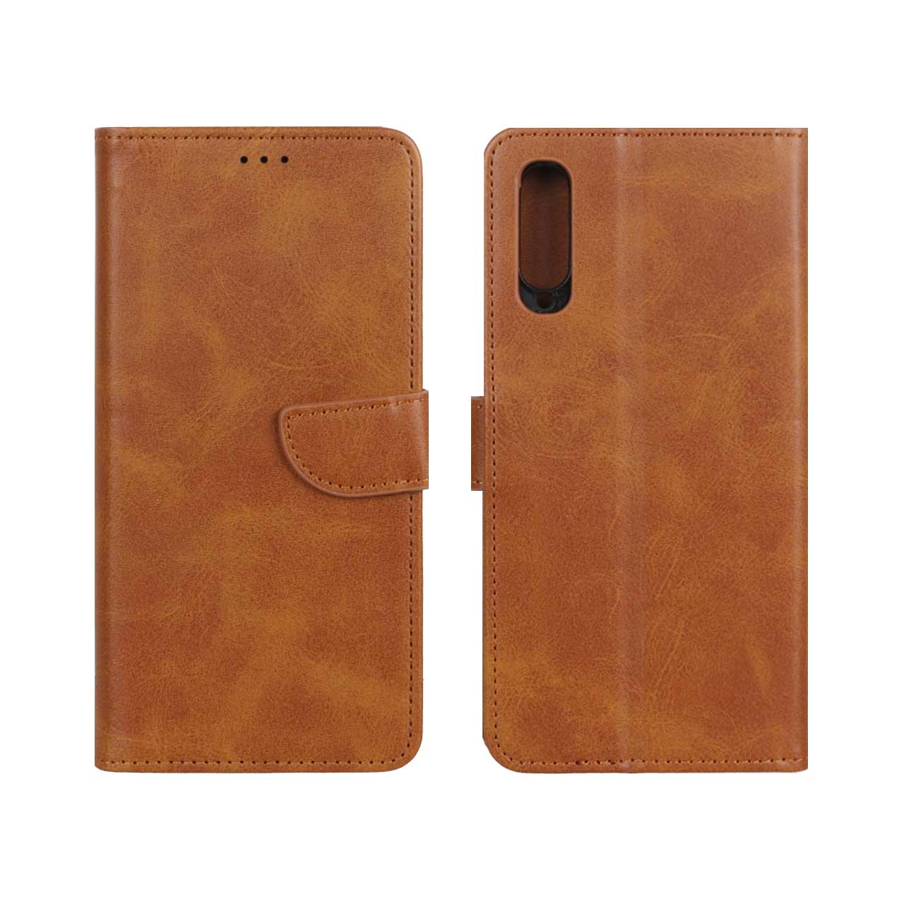 کیف چرمی موبایل مگنتی Samsung Galaxy A70 / A70s - عسلی
