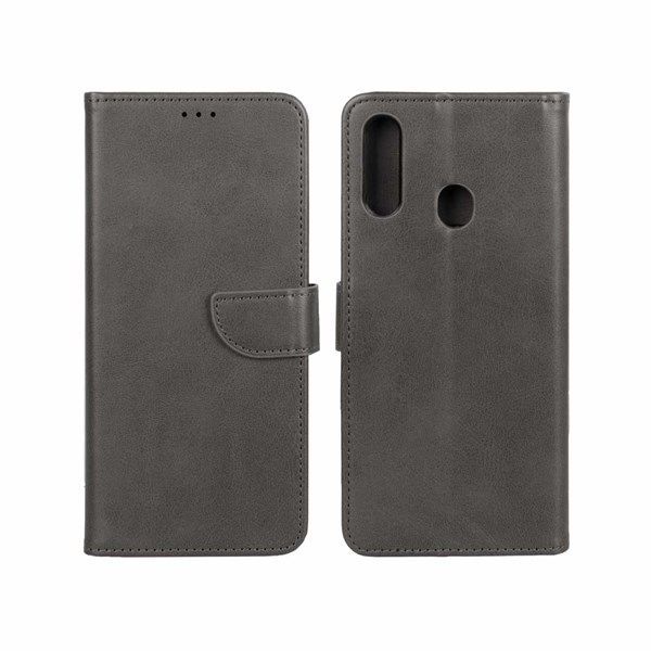 کیف چرمی موبایل مگنتی Samsung Galaxy A20s - خاکستری