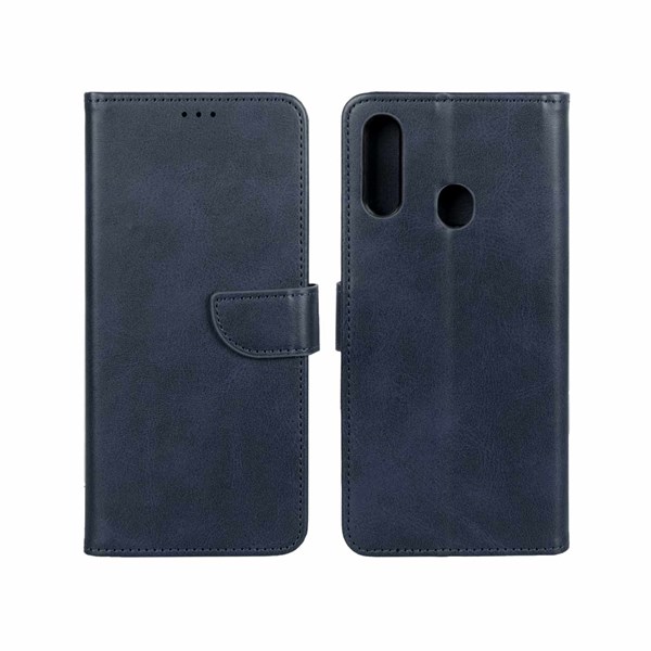 کیف چرمی موبایل مگنتی Samsung Galaxy A20s - سرمه ای