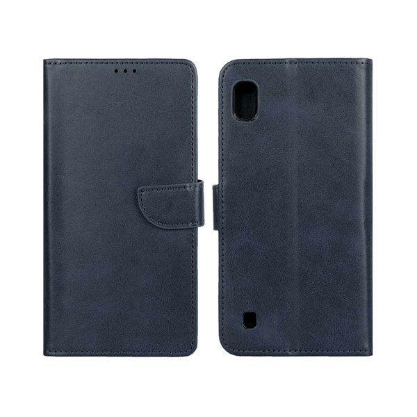کیف چرمی موبایل مگنتی Samsung Galaxy A10 / M10 - سرمه ای