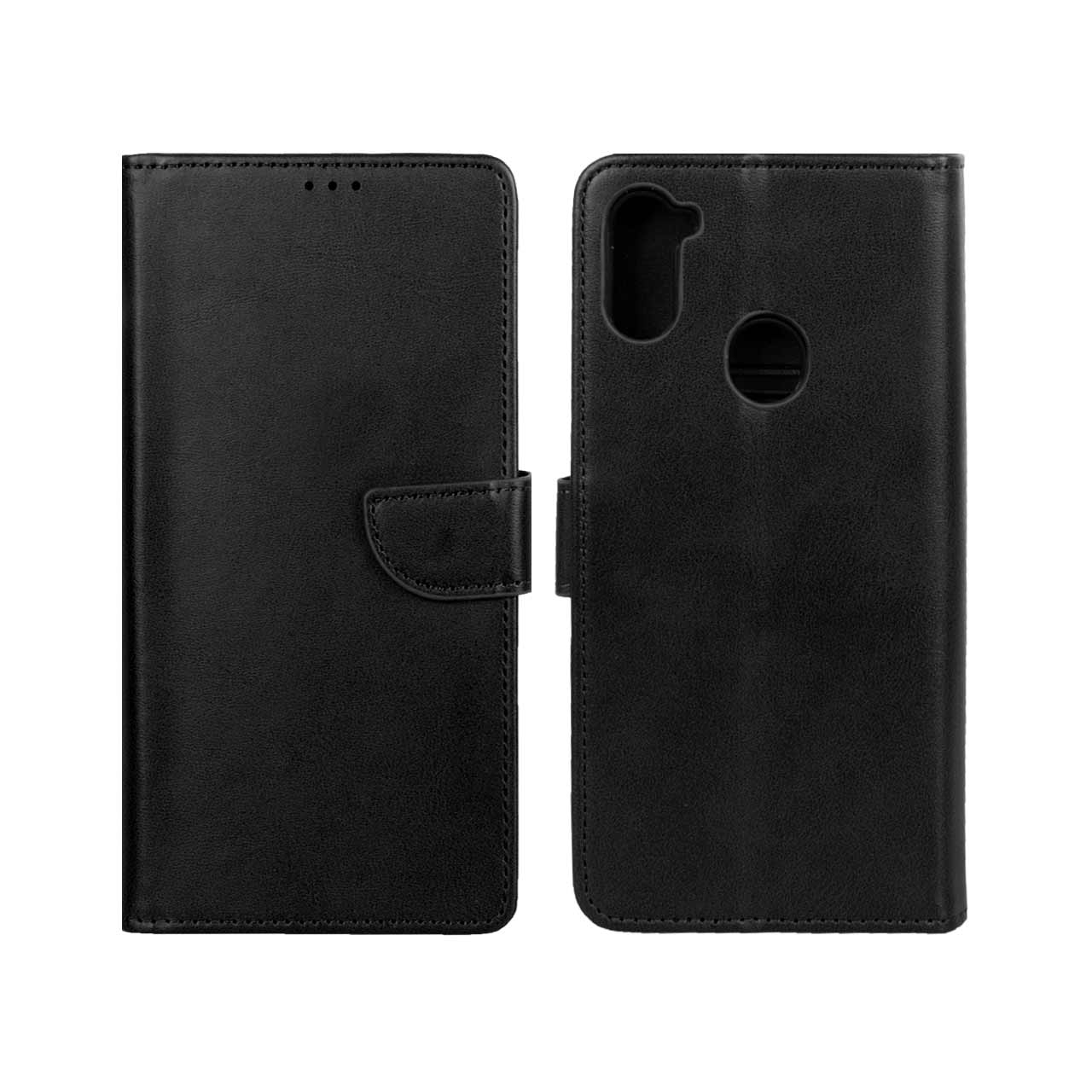 کیف چرمی موبایل مگنتی Samsung Galaxy A11 / M11 - مشکی