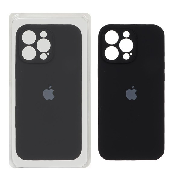 قاب سیلیکونی پاک کنی محافظ لنزدار اورجینال Apple iPhone 16 Pro Max - مشکی (پک اصلی)