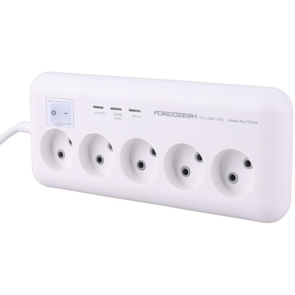 محافظ برق صوتی تصویری 5 خانه فروزش FR250 با کابل 2.8 متری