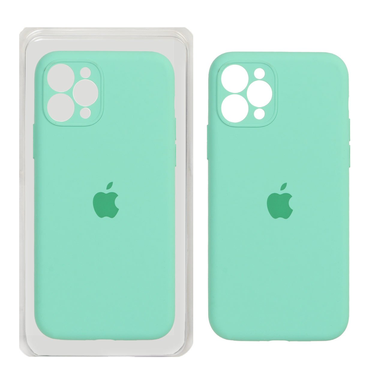 قاب سیلیکونی پاک کنی محافظ لنزدار اورجینال Apple iPhone 11 Pro - سبز مغز پسته ای ( پک اصلی)