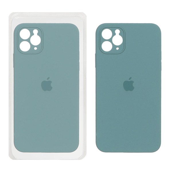 قاب سیلیکونی پاک کنی محافظ لنزدار اورجینال Apple iPhone 11 Pro - سبز دریایی ( پک اصلی)