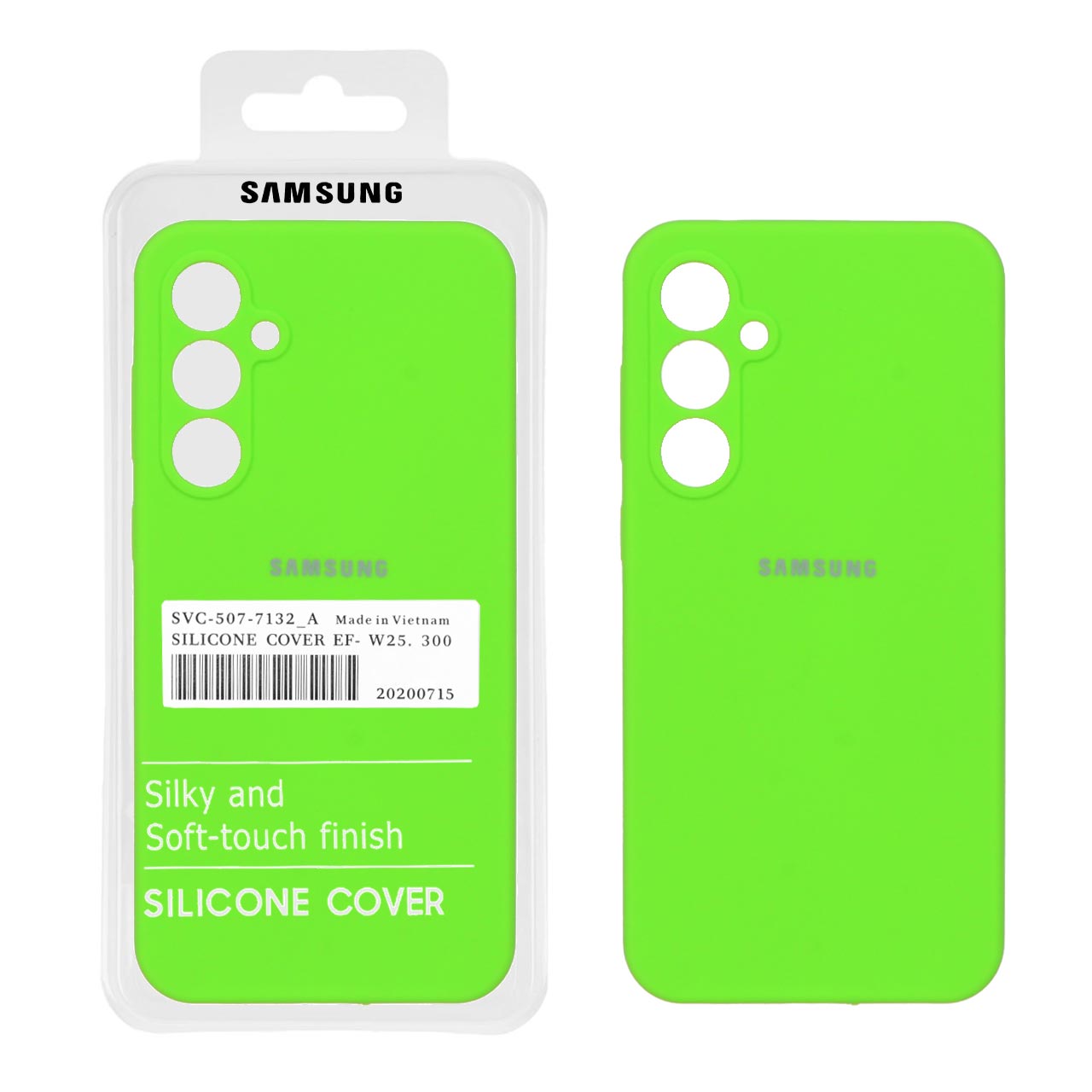 قاب سیلیکونی پاک کنی اورجینال درجه یک Samsung Galaxy S23 FE - سبز (پک دار)