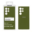 قاب سیلیکونی پاک کنی اورجینال درجه یک Samsung Galaxy S24 Ultra - سبز زیتونی (پک دار)