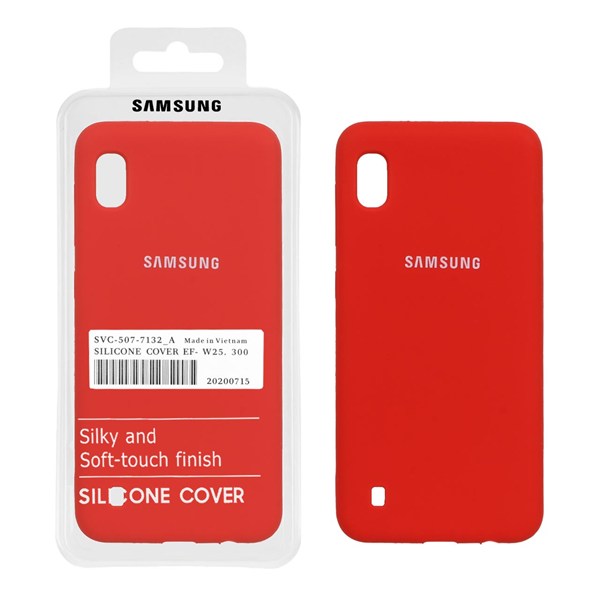 قاب سیلیکونی پاک کنی اورجینال درجه یک Samsung Galaxy A10 / M10 - قرمز (پک دار)