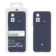 قاب سیلیکونی پاک کنی اورجینال درجه یک Xiaomi Poco M4 Pro 4G - سرمه ای (پک دار)