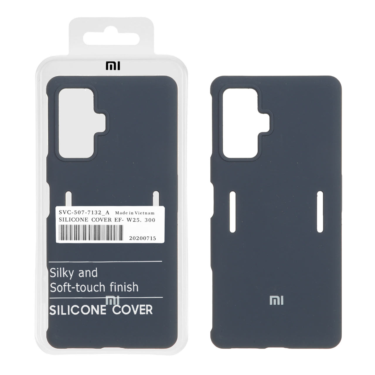 قاب سیلیکونی پاک کنی اورجینال درجه یک Xiaomi Poco F4 GT / Redmi K50 Gaming - سرمه ای (پک دار)