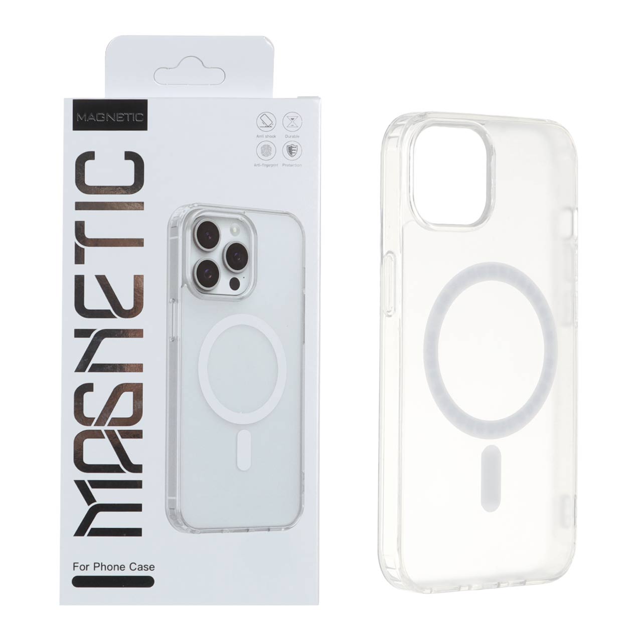 قاب اورجینال Magnetic Magsafe دور ژله ای Apple iPhone 13 / iPhone 14 (پک دار)