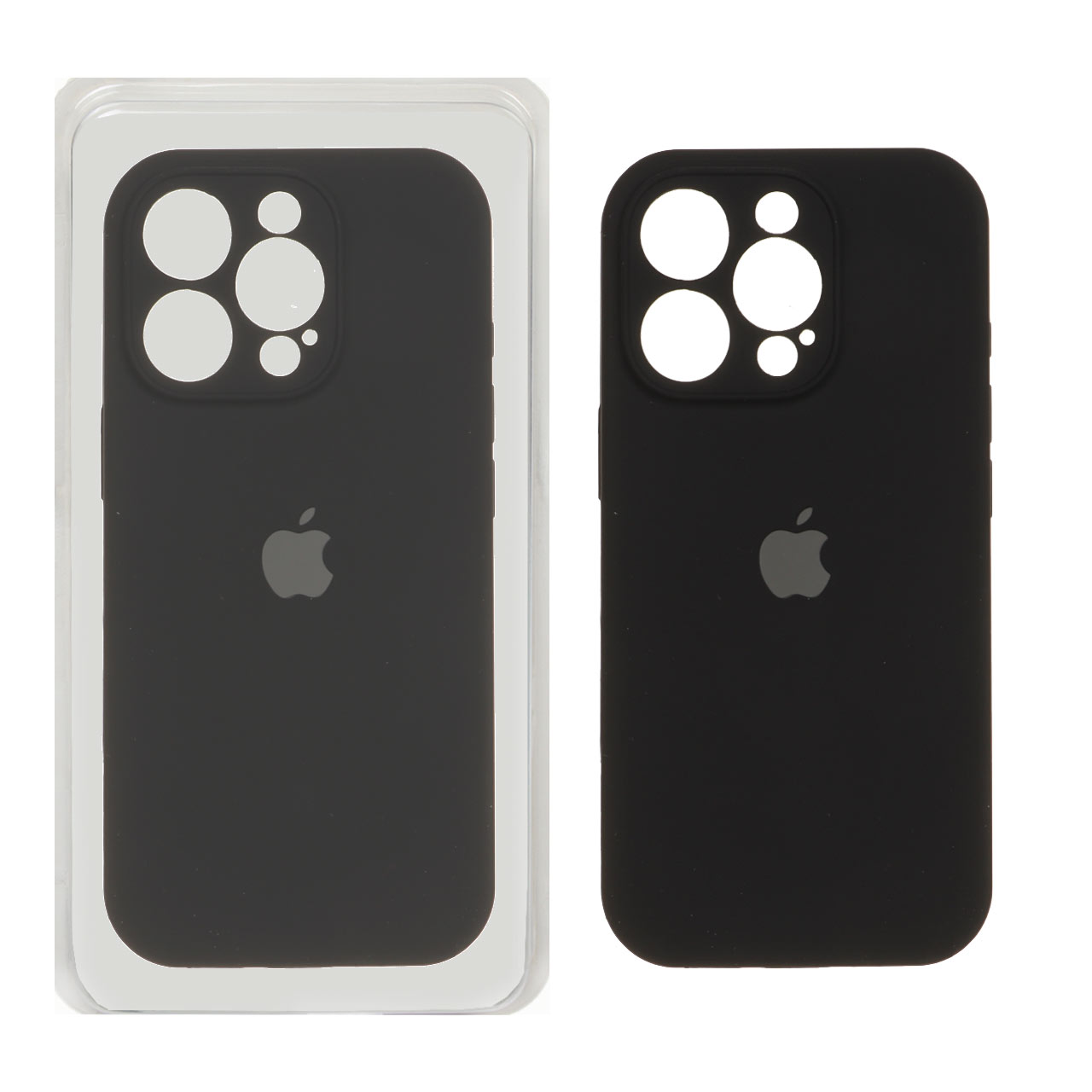 قاب سیلیکونی پاک کنی محافظ لنزدار اورجینال Apple iPhone 16 Pro - مشکی (پک اصلی)