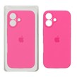 قاب سیلیکونی پاک کنی محافظ لنزدار اورجینال Apple iPhone 16 - سرخابی (پک اصلی)