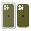 قاب سیلیکونی پاک کنی محافظ لنزدار اورجینال Apple iPhone 16 Pro Max - سبز زیتونی (پک اصلی)
