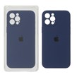 قاب سیلیکونی پاک کنی محافظ لنزدار اورجینال Apple iPhone 12 Pro Max - سرمه ای (پک اصلی)