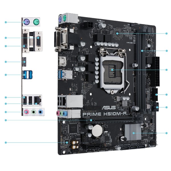 مادربرد ایسوس Prime H510M-R-SI DDR4