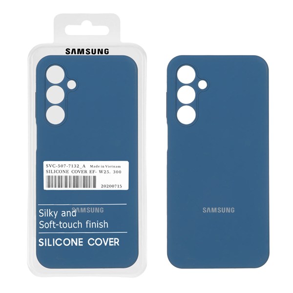 قاب سیلیکونی پاک کنی اورجینال درجه یک Samsung Galaxy A16 - آبی تیره (پک دار)