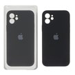 قاب سیلیکونی پاک کنی محافظ لنزدار اورجینال Apple iPhone 12 - مشکی (پک اصلی)