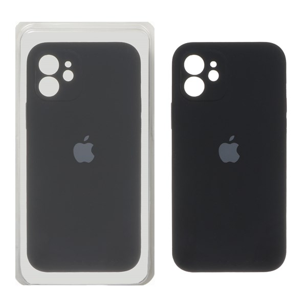 قاب سیلیکونی پاک کنی محافظ لنزدار اورجینال Apple iPhone 12 - مشکی (پک اصلی)