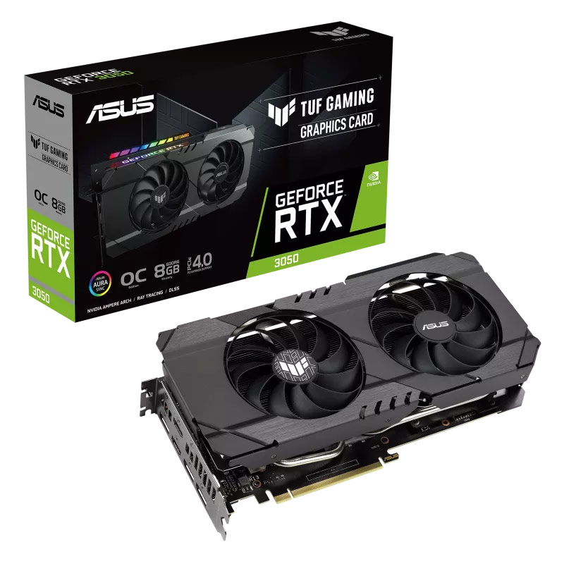 کارت گرافیک Asus TUF Gaming GeForce RTX3050 OC 8GB GDDR6 128Bit