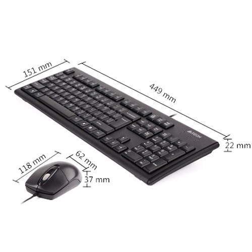 کیبورد و موس ای فورتک KR-8372 USB