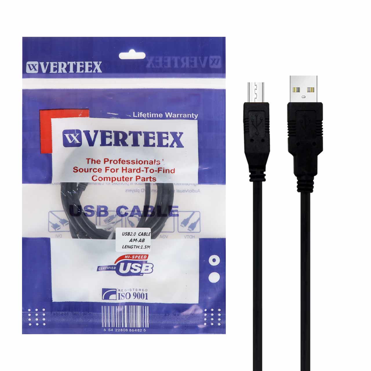 کابل پرینتر 1.5 متری - RYL - Verteex USB2.0