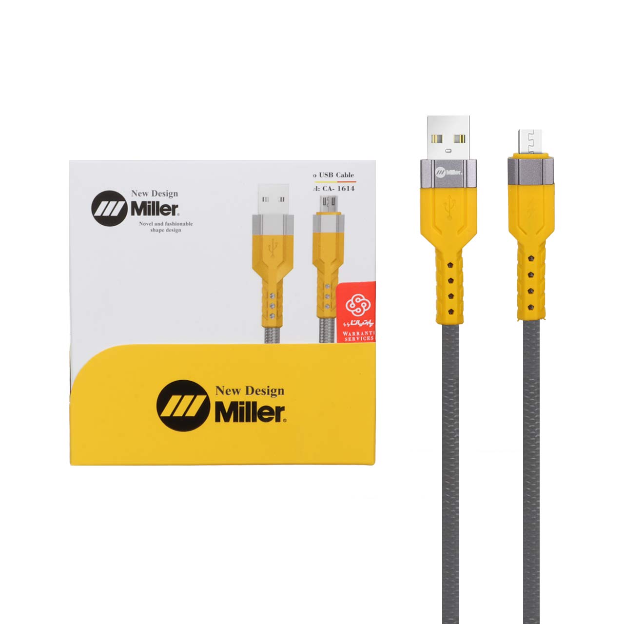 کابل شارژ فست اندروید Miller مدل CA-1614 - خاکستری (گارانتی پارتیان پایا)