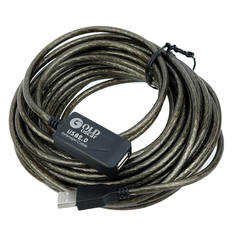 کابل افزایش طول USB گلد اسکار Gold Oscar طول 10 متر پک دار