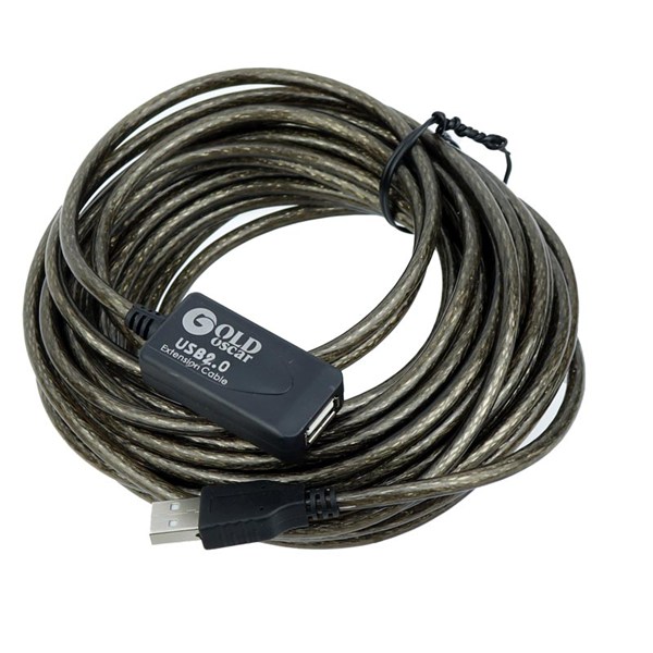 کابل افزایش طول USB گلد اسکار Gold Oscar طول 10 متر پک دار