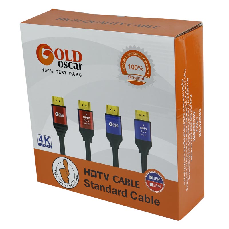 کابل HDMI 4K گلد اسکار Gold Oscar طول 25 متر